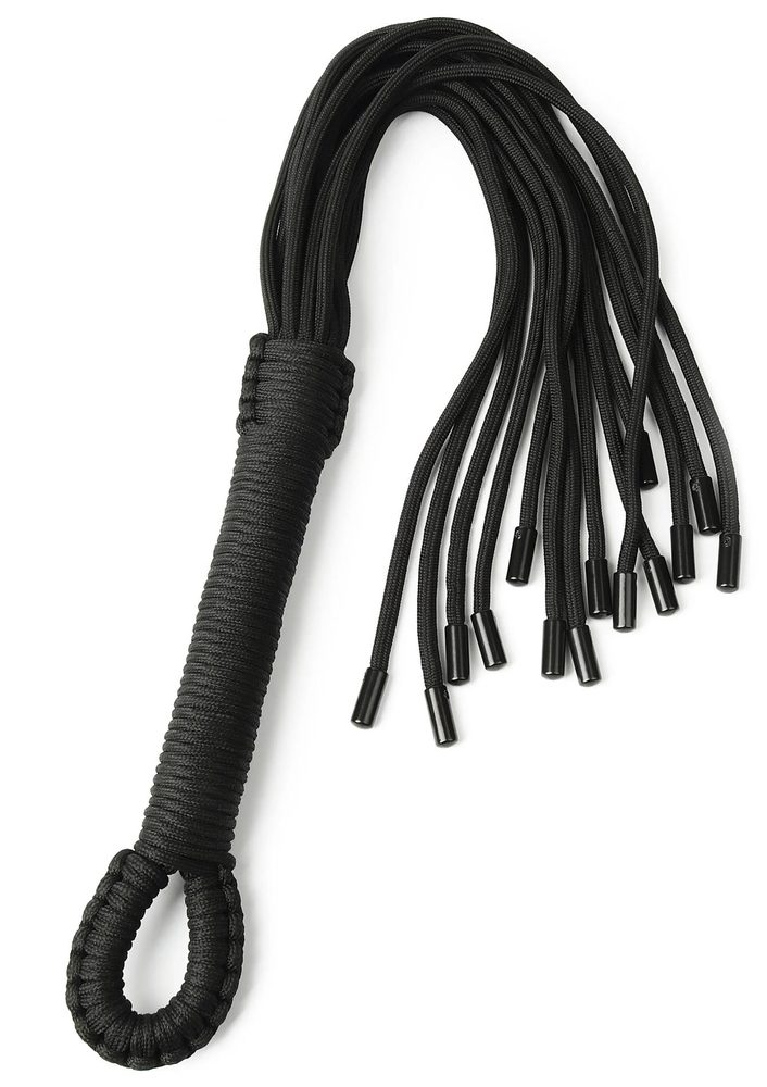 Flogger z węzłami Taboom czarny nylonowy