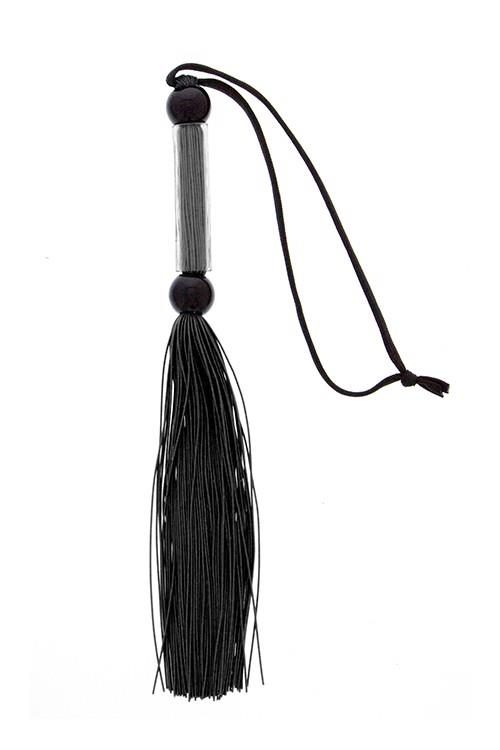 Flogger silikonowy Guilty Pleasure BDSM czarny