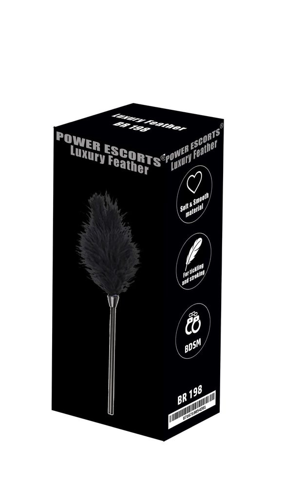 Piórko łaskoczące Power Escorts Luxury Feather czarne