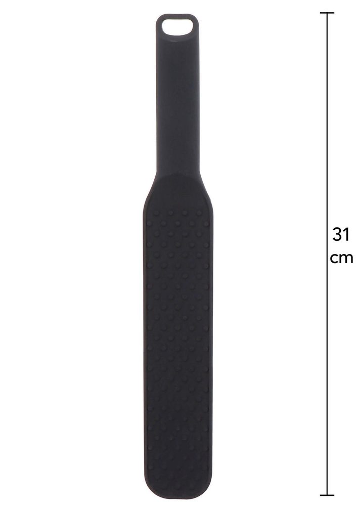 Packa BDSM silikonowa Hidden Desire z kolcami czarna 31 cm