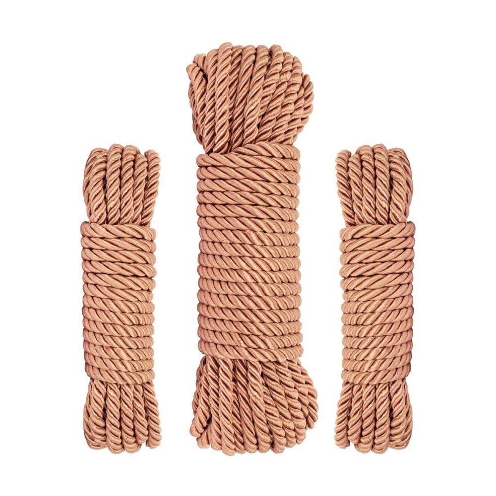 Luksusowy zestaw lin bondage Rosy Gold