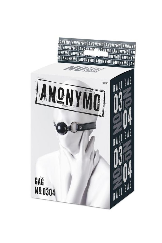 Knebel kulowy Anonymo TPR czarny 64 cm