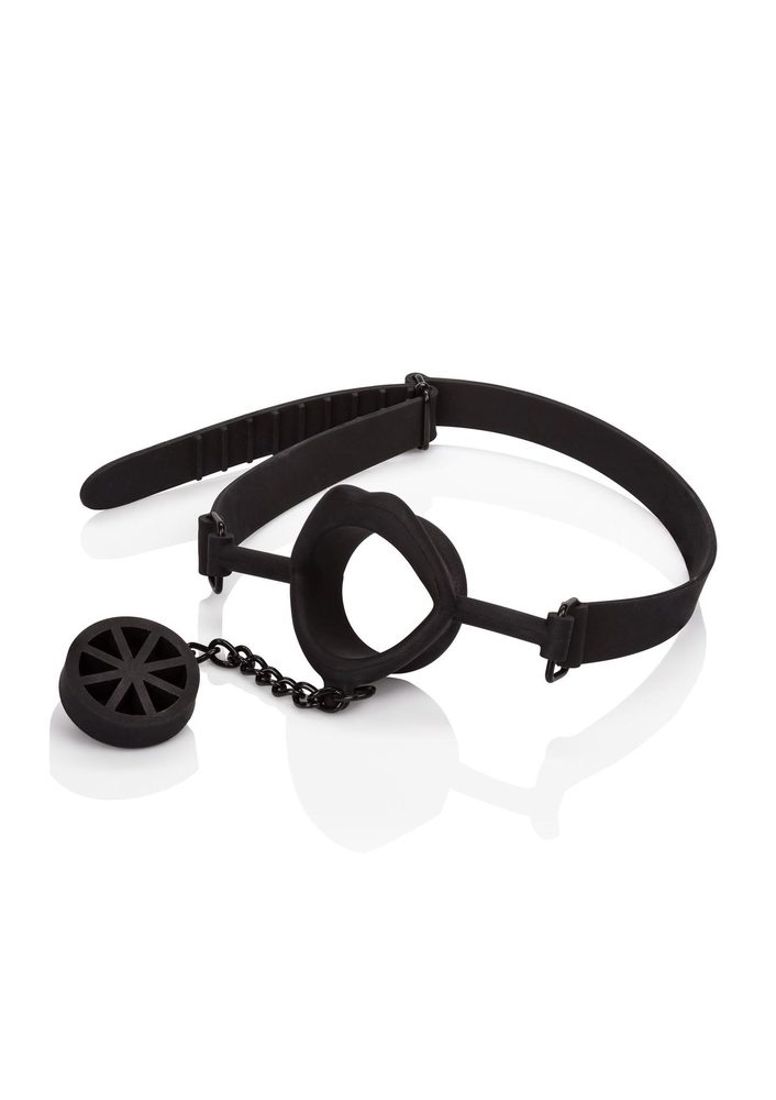 Knebel silikonowy Scandal z zatyczką Calexotics czarny 61 cm