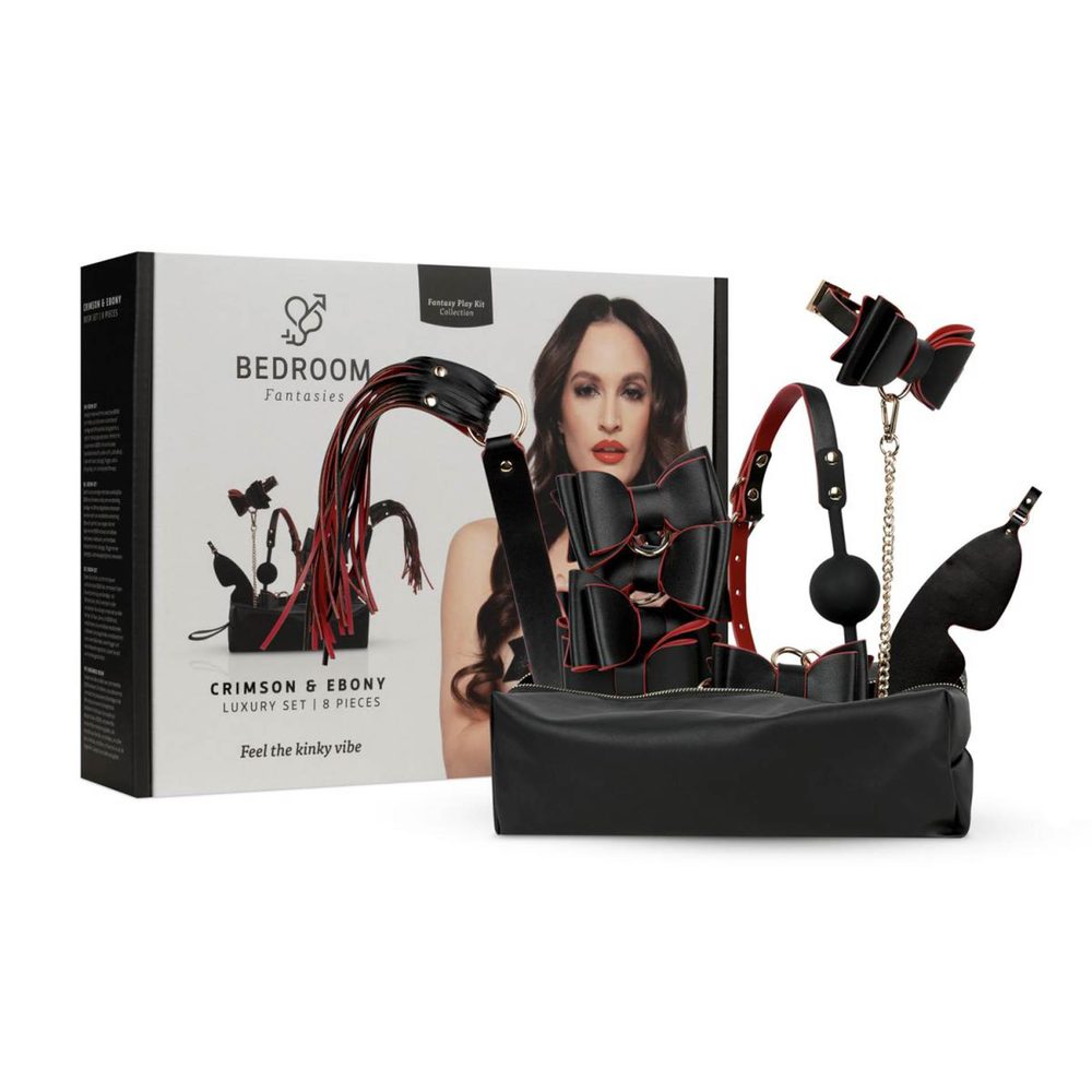 Zestaw BDSM luxury 8 elementów Bedroom Fantasies czarny