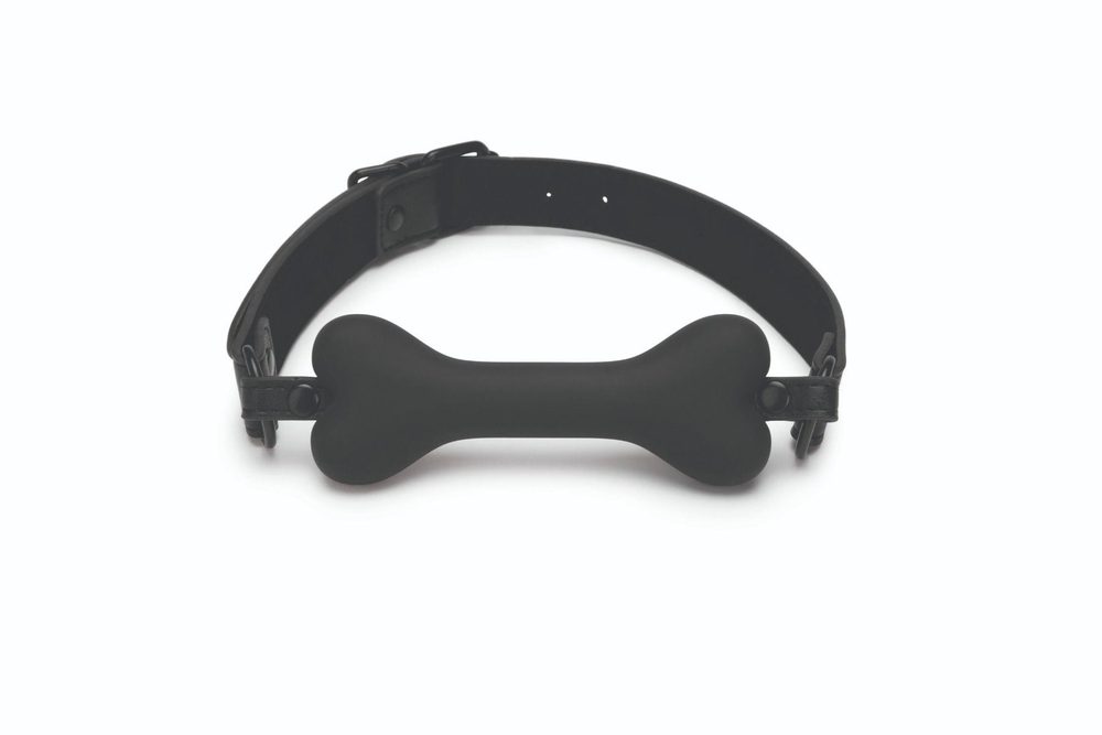Knebel silikonowy Prowler Bone czerwony