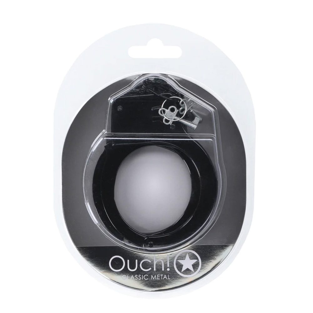 Kajdanki metalowe Ouch! czarne 24,2 cm