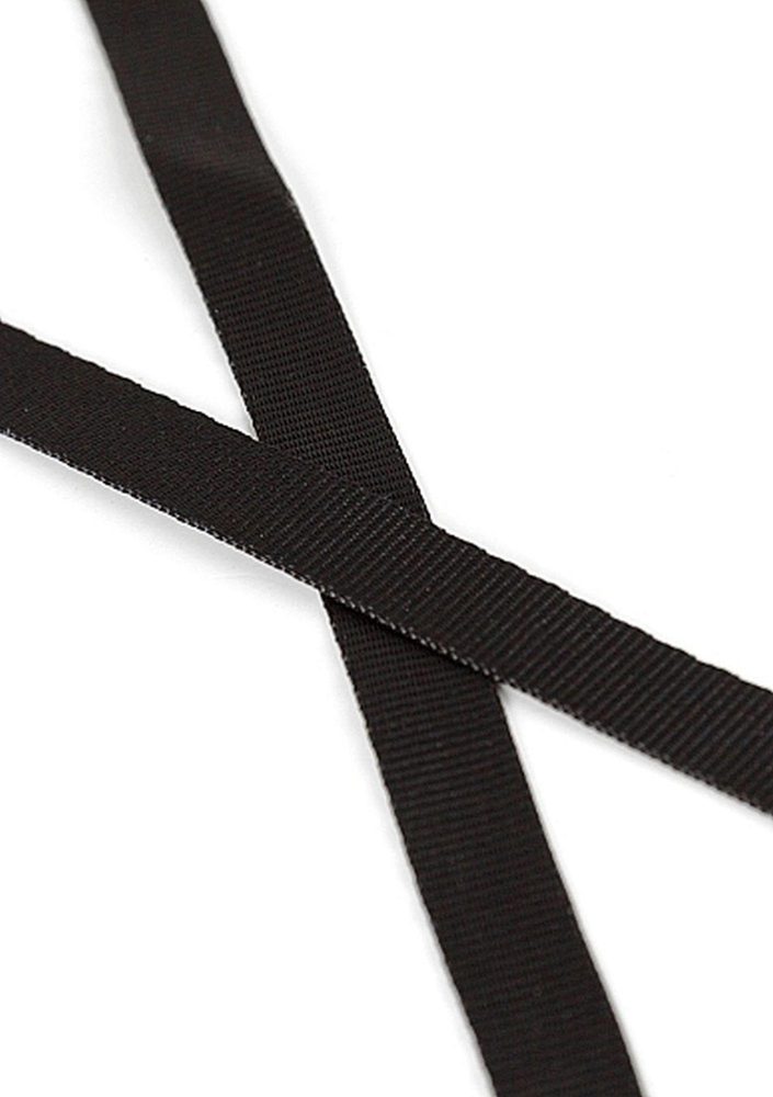 Maska erotyczna koktajlowa Ouch! czarna PVC