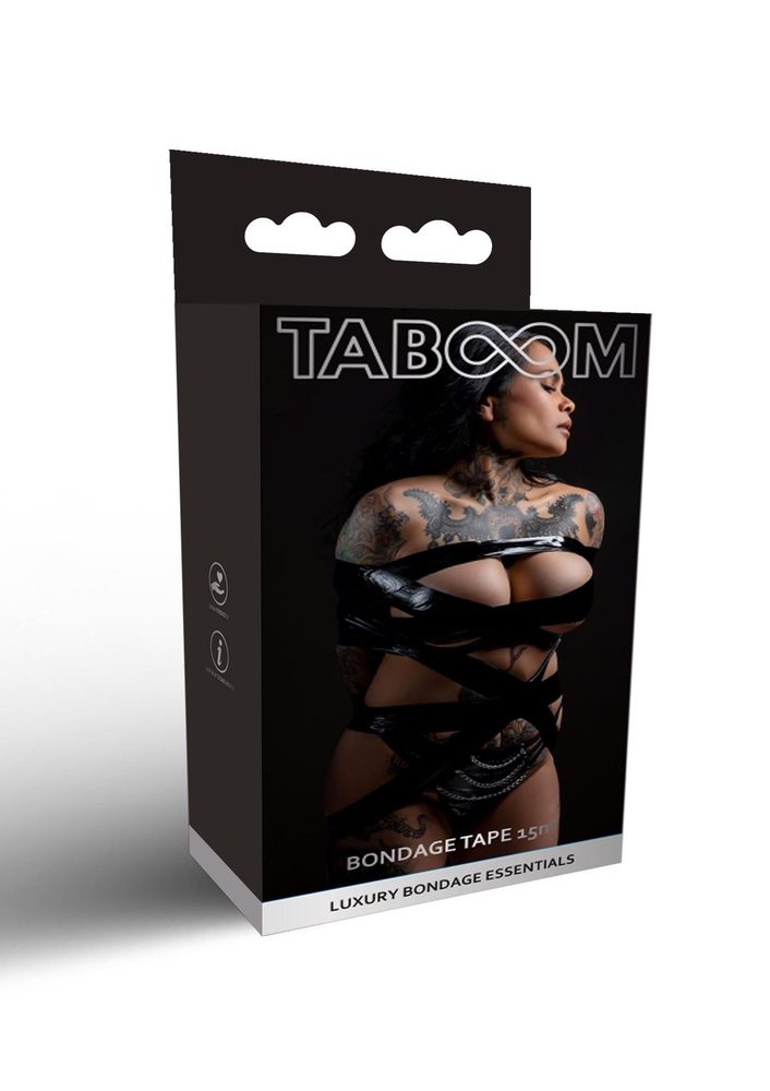 Taśma bondage PVC Taboom czarna 15m