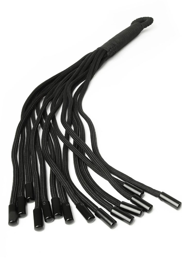 Flogger z węzłami Taboom czarny nylonowy
