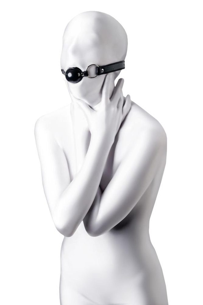 Knebel kulowy Anonymo TPR czarny 64 cm