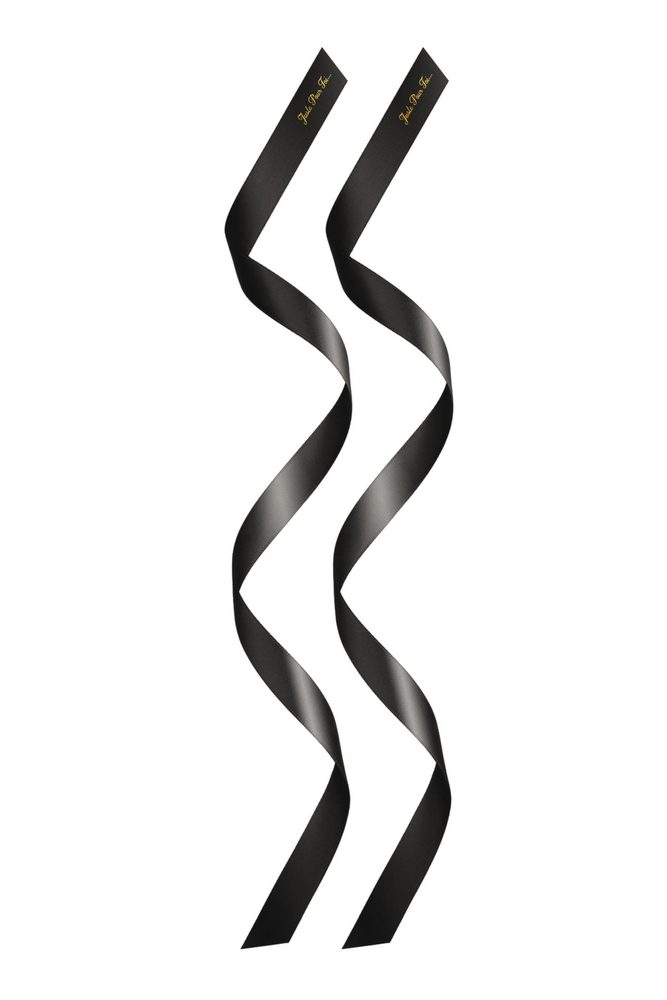 Opaski satynowe Sweet Caress czarne 160 cm Just For You