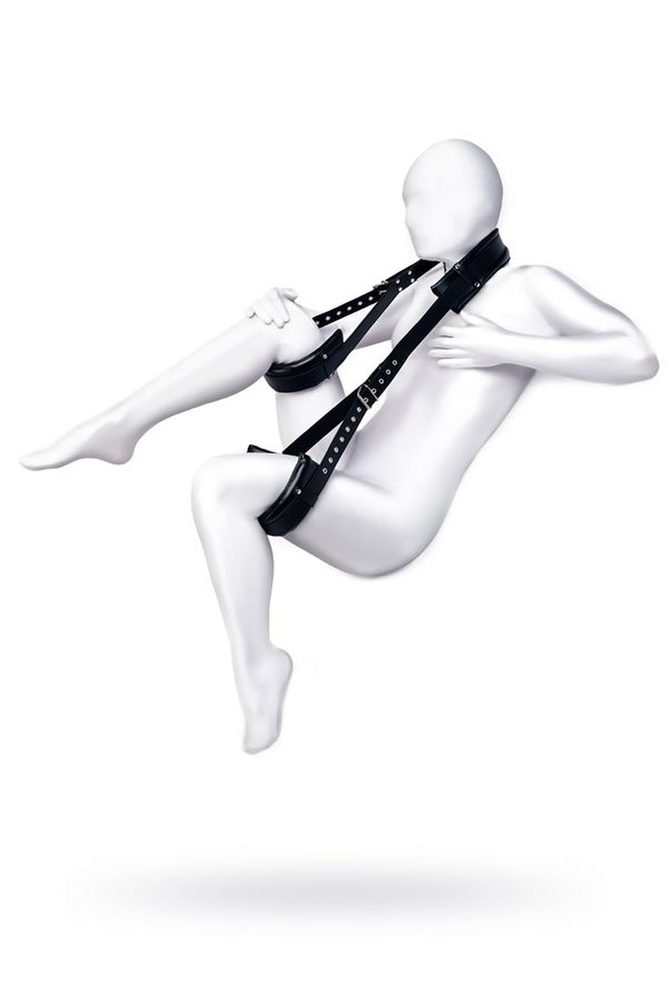 Pas do nóg Anonymo skóra PU czarny 145 cm