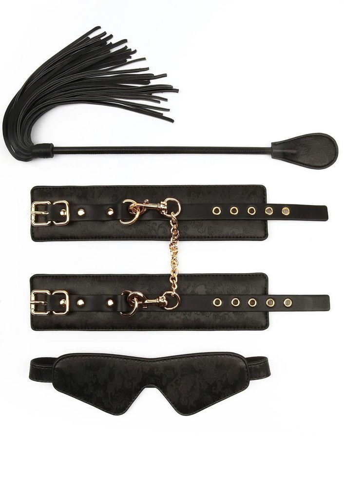 Zestaw bondage Taboom Tempt 3 części czarny