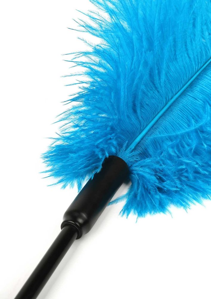Double Feather Tickler Blue