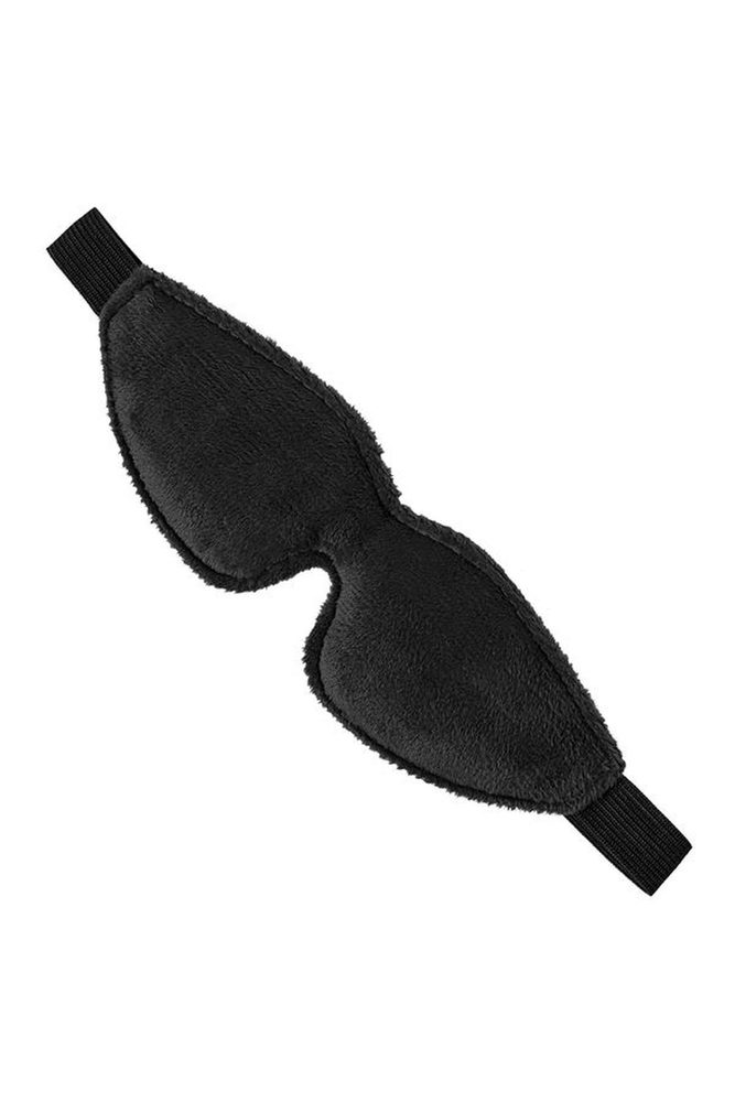 Maska BDSM Anonymo ze skóry PU czarna 26.5 cm