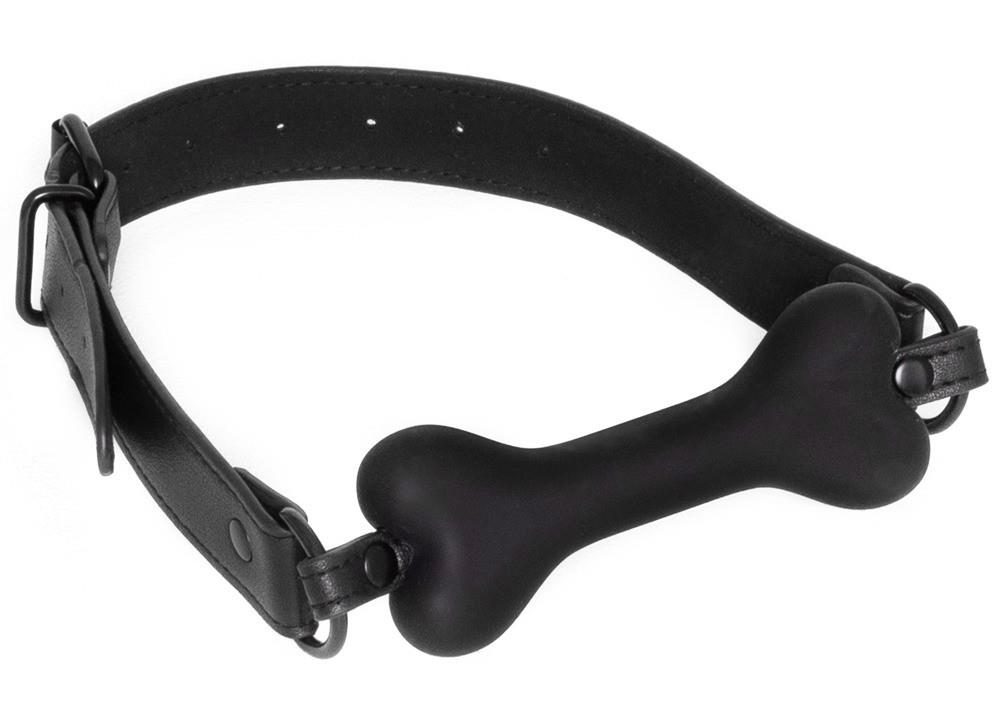 Knebel silikonowy Bad Kitty Dog Bone 12 cm