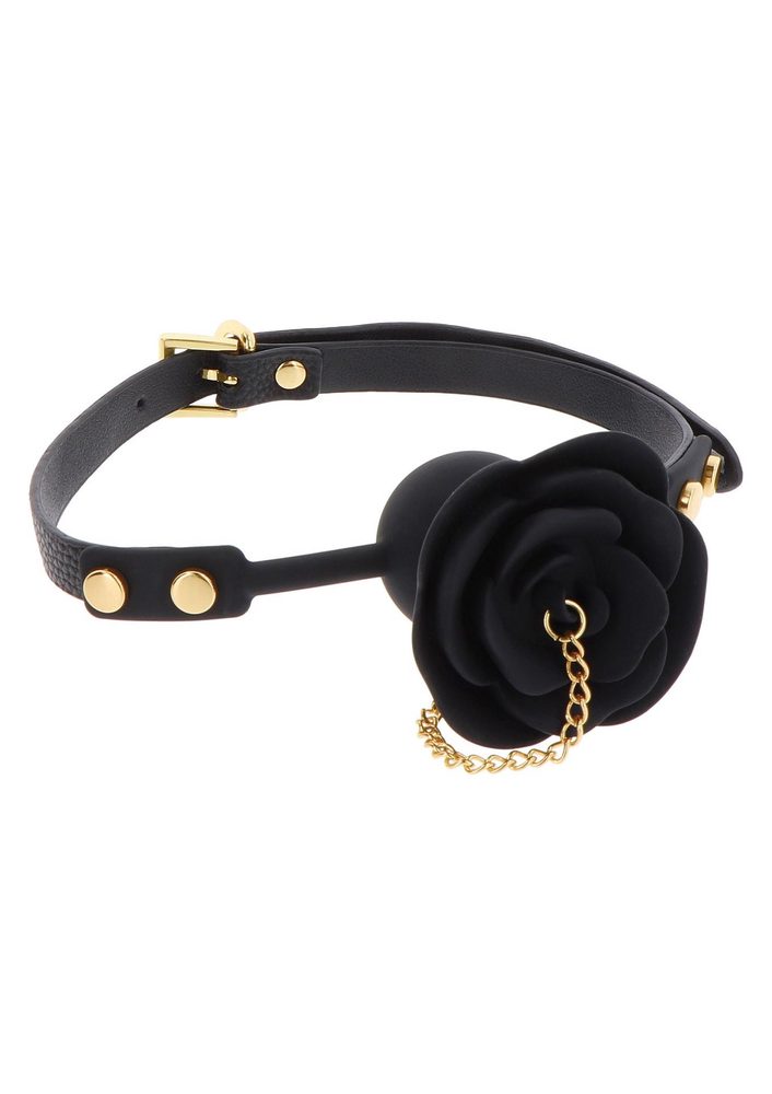 Knebel kulkowy Rose z plugiem Taboom czarny