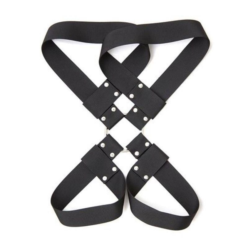Zestaw krępujący Long Arms Toyz4lovers nylonowy czarny