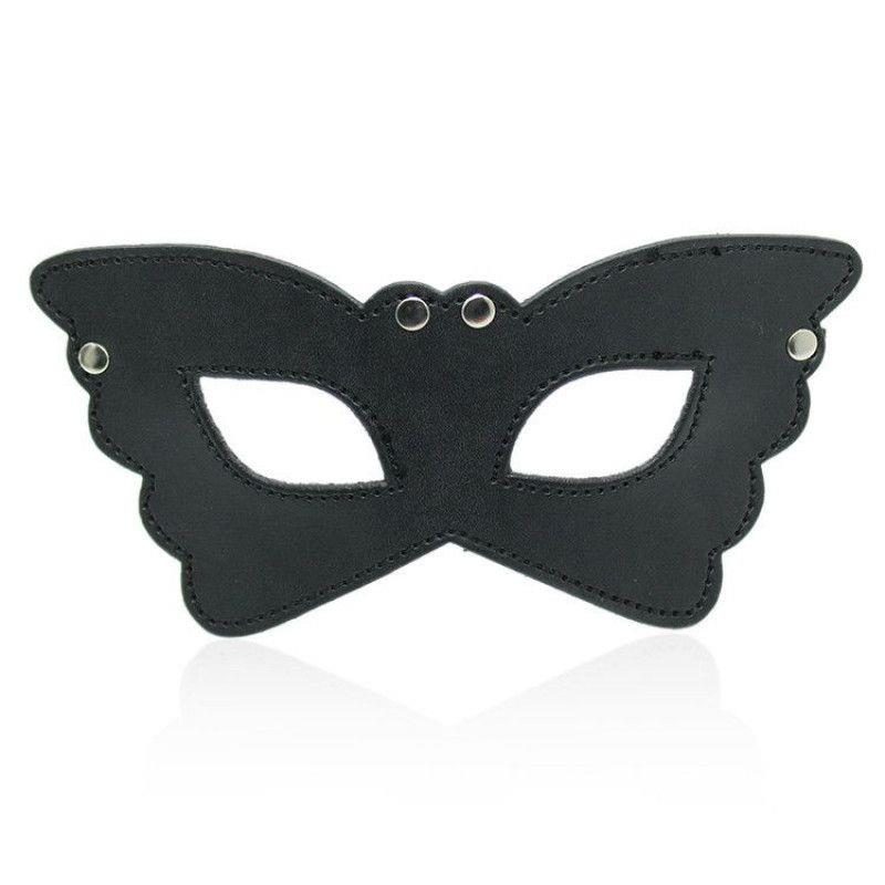 Maska Butterfly czarna ze skóry fetyszowej Toyz4lovers