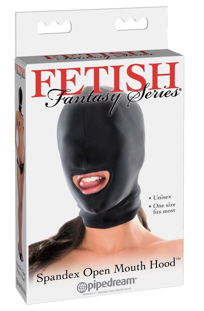 Maska Spandex z otworem na usta Fetish Fantasy Series