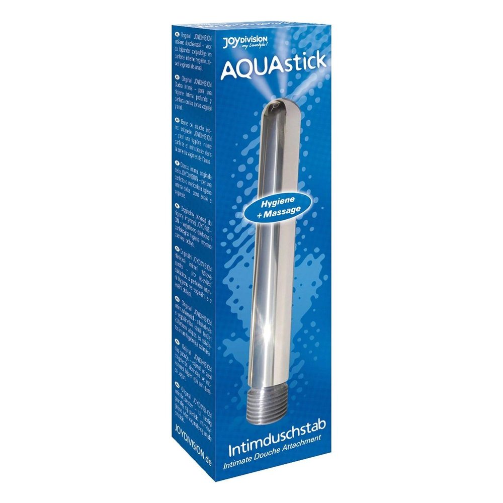 Irygator analny JoyDivision Aquastick aluminiowy srebrny 15 cm