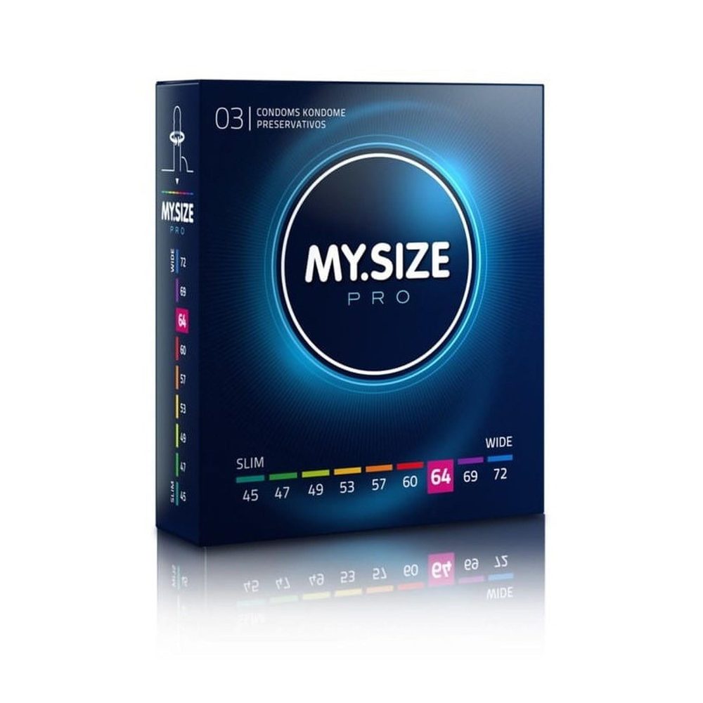 Prezerwatywy cienkie MY.SIZE PRO 64 mm XL wegańskie 3 szt