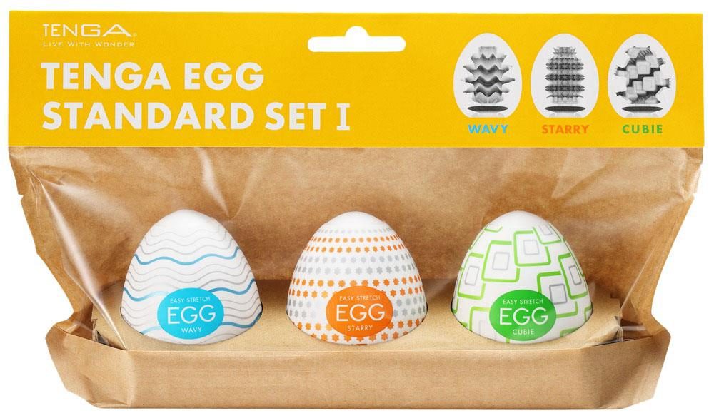 Masturbator Tenga Egg Standard zestaw 3 szt 7 cm