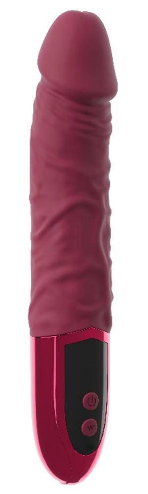 Wibrator realistyczny beau coeur Varelo czerwony silikonowy USB 23 cm