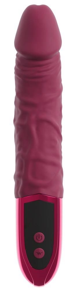 Wibrator realistyczny beau coeur Varelo czerwony silikonowy USB 23 cm