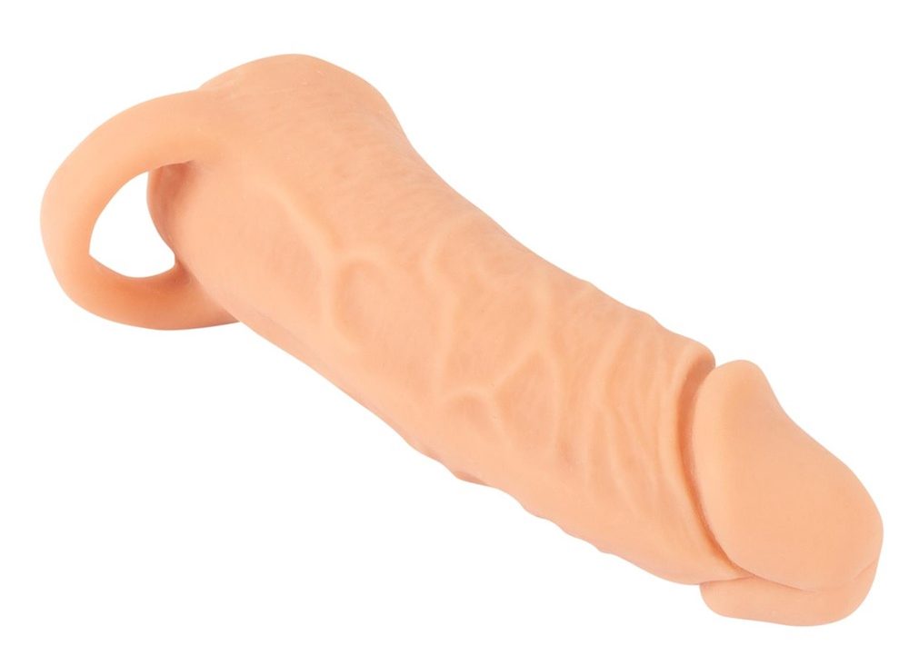 Masturbator z przedłużką Nature Skin Medium 18,5 cm