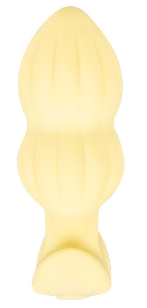 Plug wibrujący Cuties żółty silikonowy 7 trybów USB 8 cm