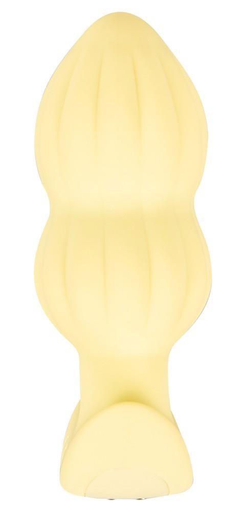 Plug wibrujący Cuties żółty silikonowy 7 trybów USB 8 cm