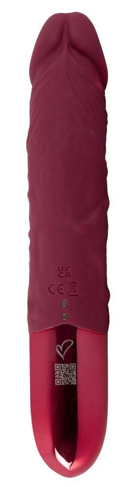 Wibrator realistyczny beau coeur Varelo czerwony silikonowy USB 23 cm
