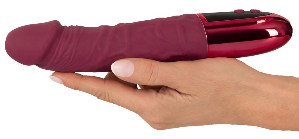 Wibrator realistyczny beau coeur Varelo czerwony silikonowy USB 23 cm