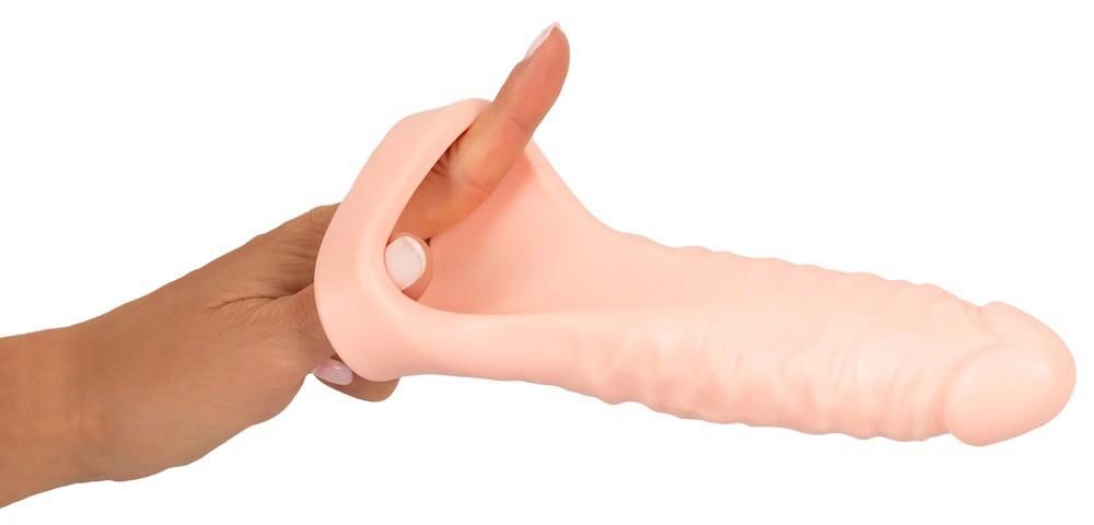 Pierścień wibrujący Realistixxx Double Fucker 18 cm