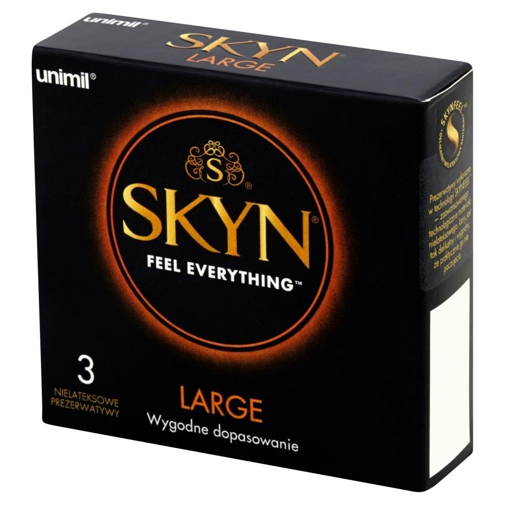Prezerwatywy SKYN Large bez lateksu nawilżane