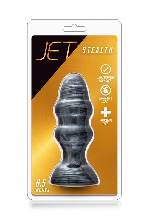 Korek analny Blush Jet Stealth czarny karbon metaliczny 16 cm