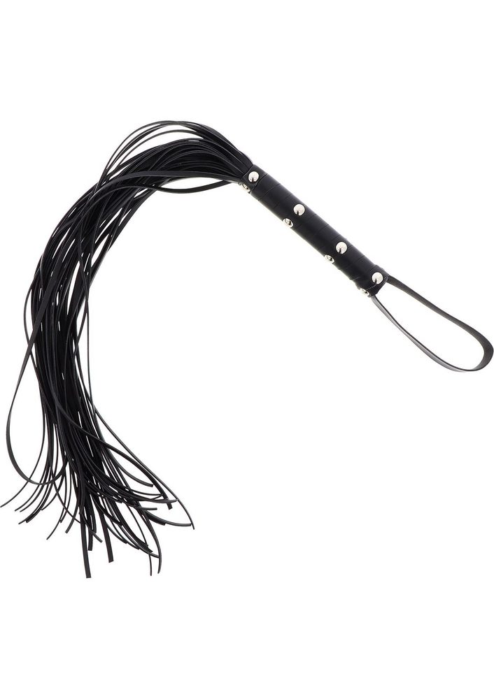 Pejcz z ćwiekami Hidden Desire czarny 75 cm