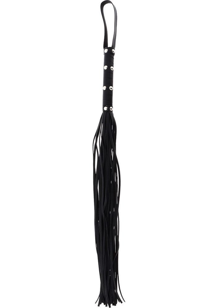 Pejcz z ćwiekami Hidden Desire czarny 75 cm