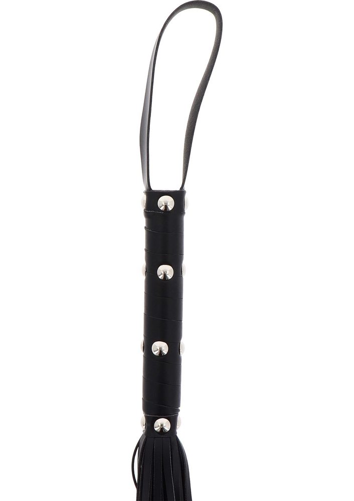 Pejcz z ćwiekami Hidden Desire czarny 75 cm