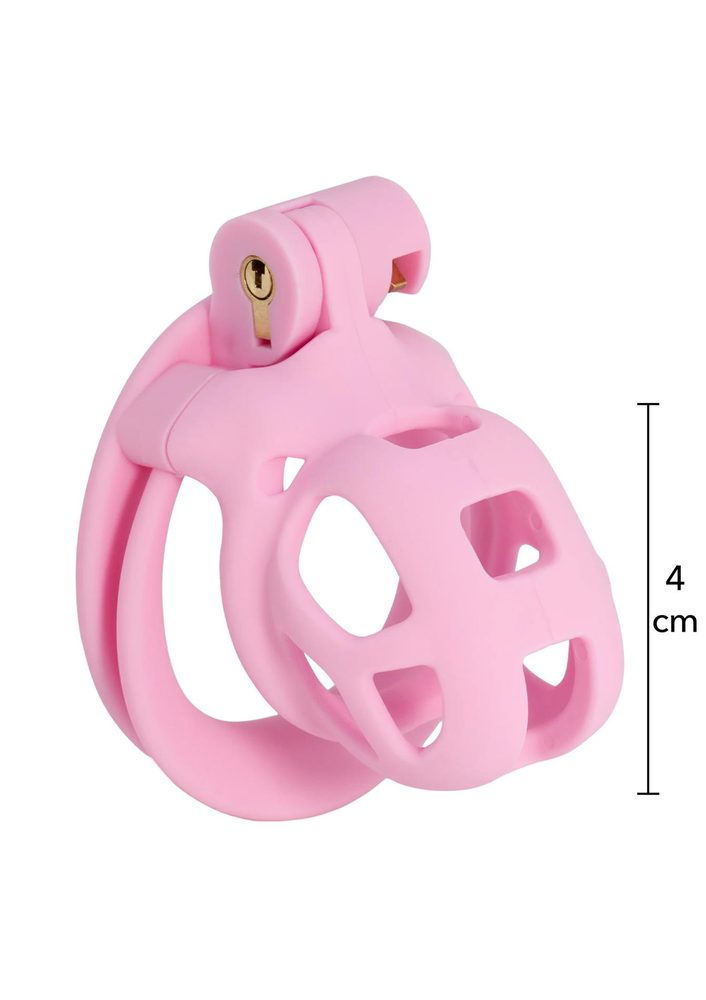 Klatka na penisa Hidden Desire Penis Prison różowa 7 cm