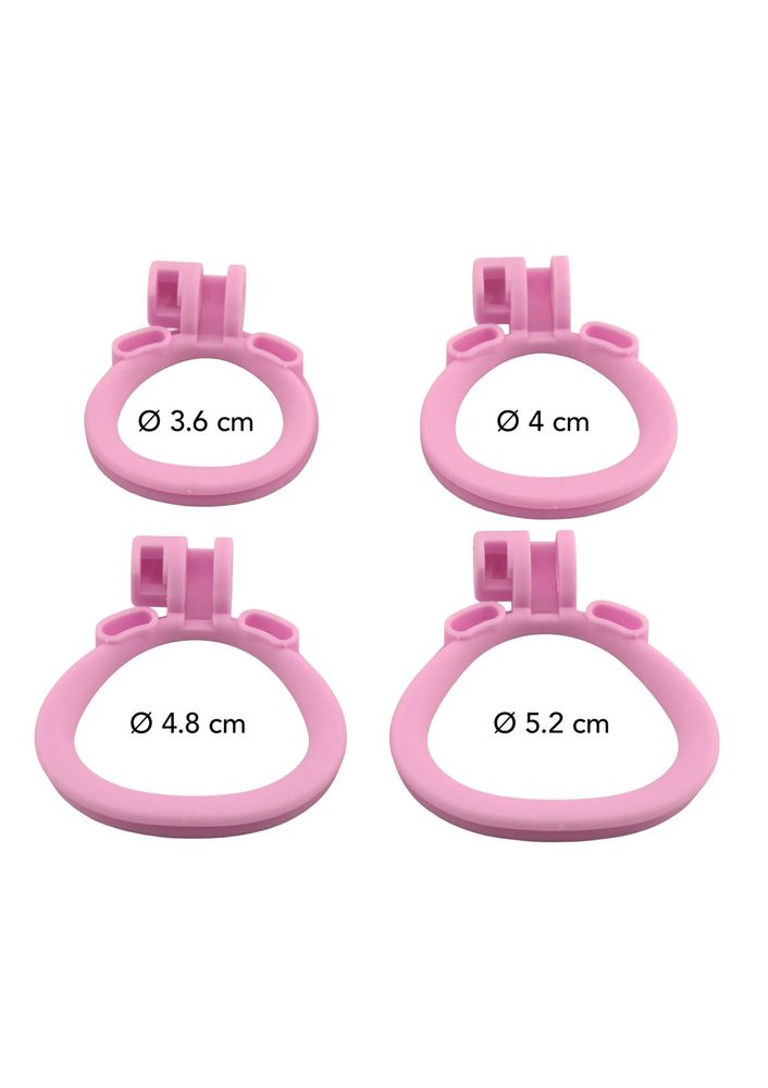 Klatka na penisa Hidden Desire Penis Prison różowa 7 cm