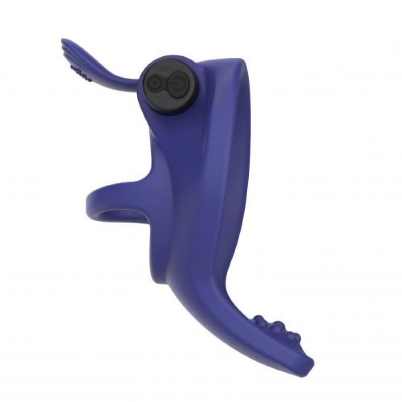 Pierścień wibrujący Gladiator Toyz4lovers niebieski USB