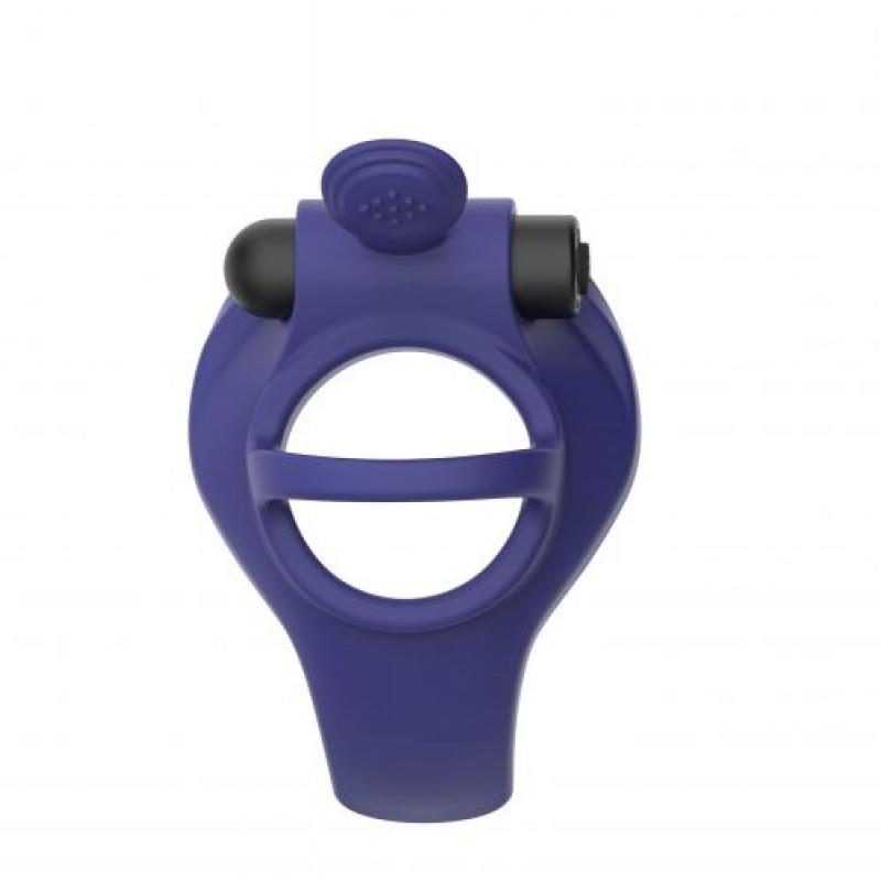 Pierścień wibrujący Gladiator Toyz4lovers niebieski USB