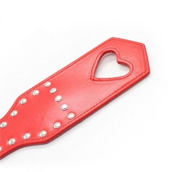 Packa sercowa Toyz4lovers czerwona skórzana