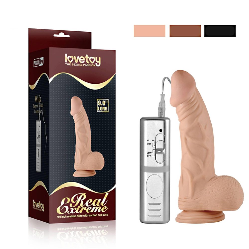 Wibrator realistyczny Lovetoy cielisty 23 cm wodoodporny