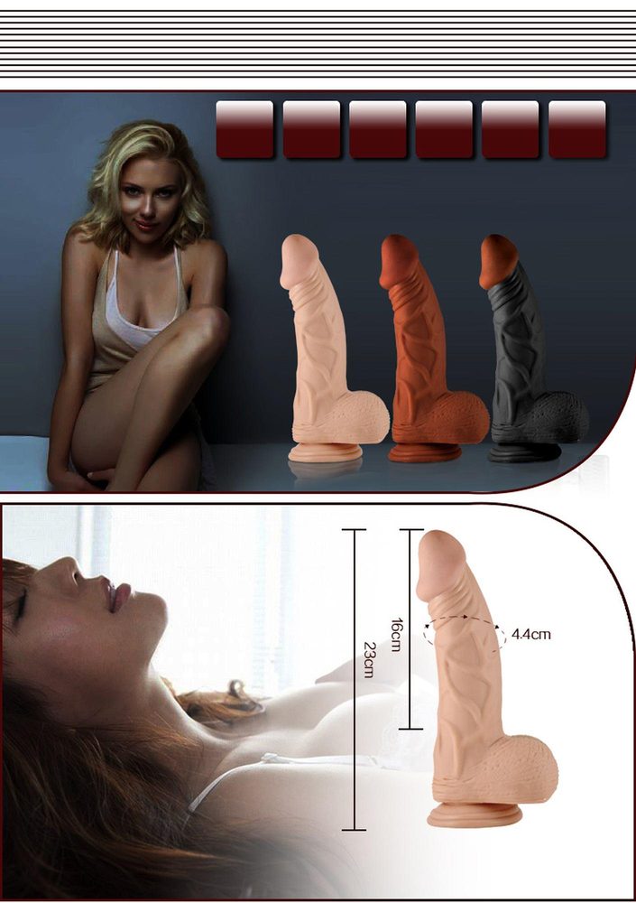 Wibrator realistyczny Lovetoy cielisty 23 cm wodoodporny
