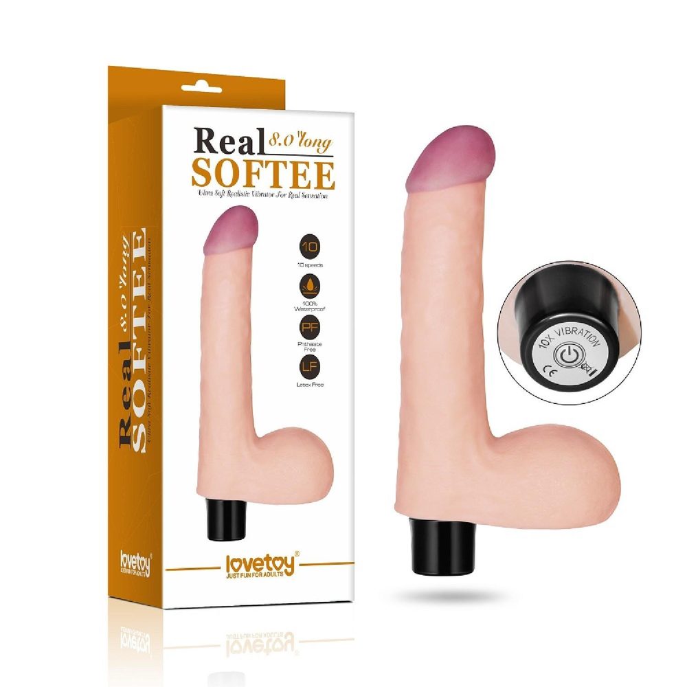 Wibrator realistyczny Real Softee Lovetoy 17 cm