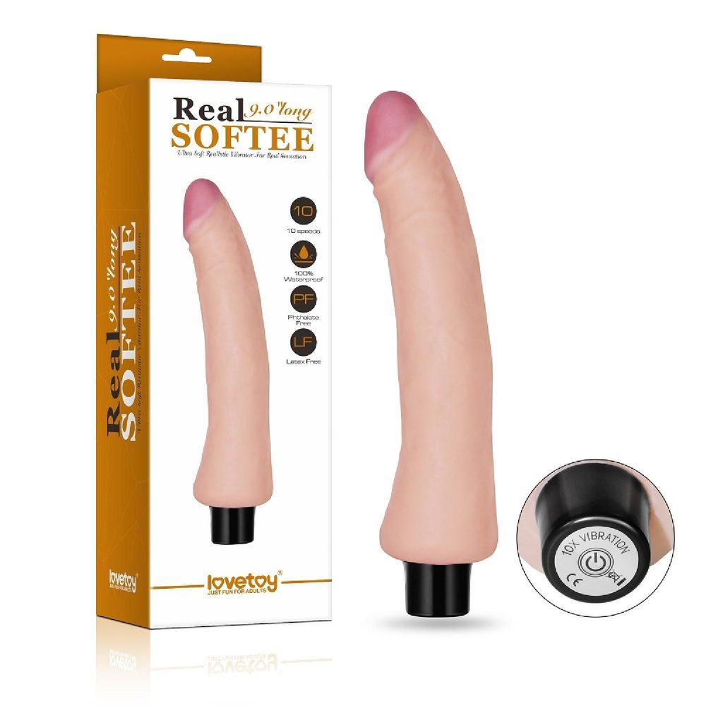 Realistyczny wibrator Lovetoy Real Softee 23 cm miękki