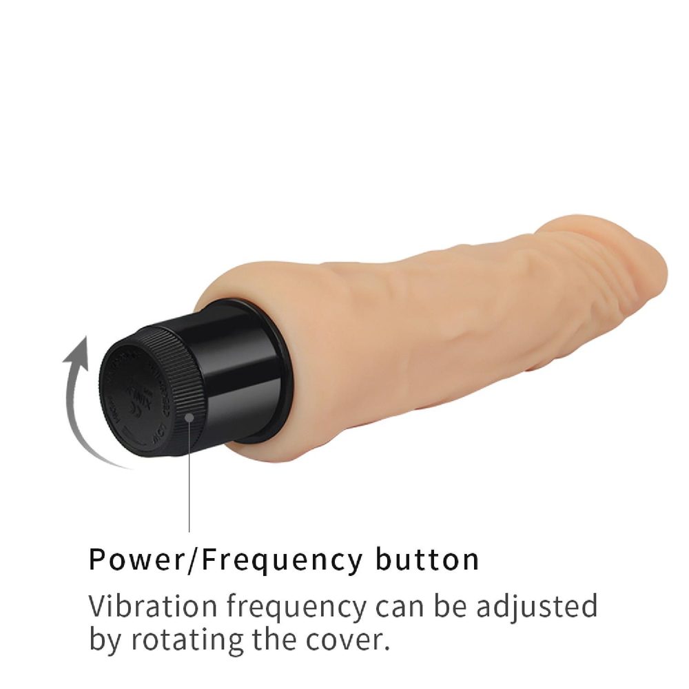 Wibrator realistyczny cyberskóra Lovetoy 20 cm wodoodporny